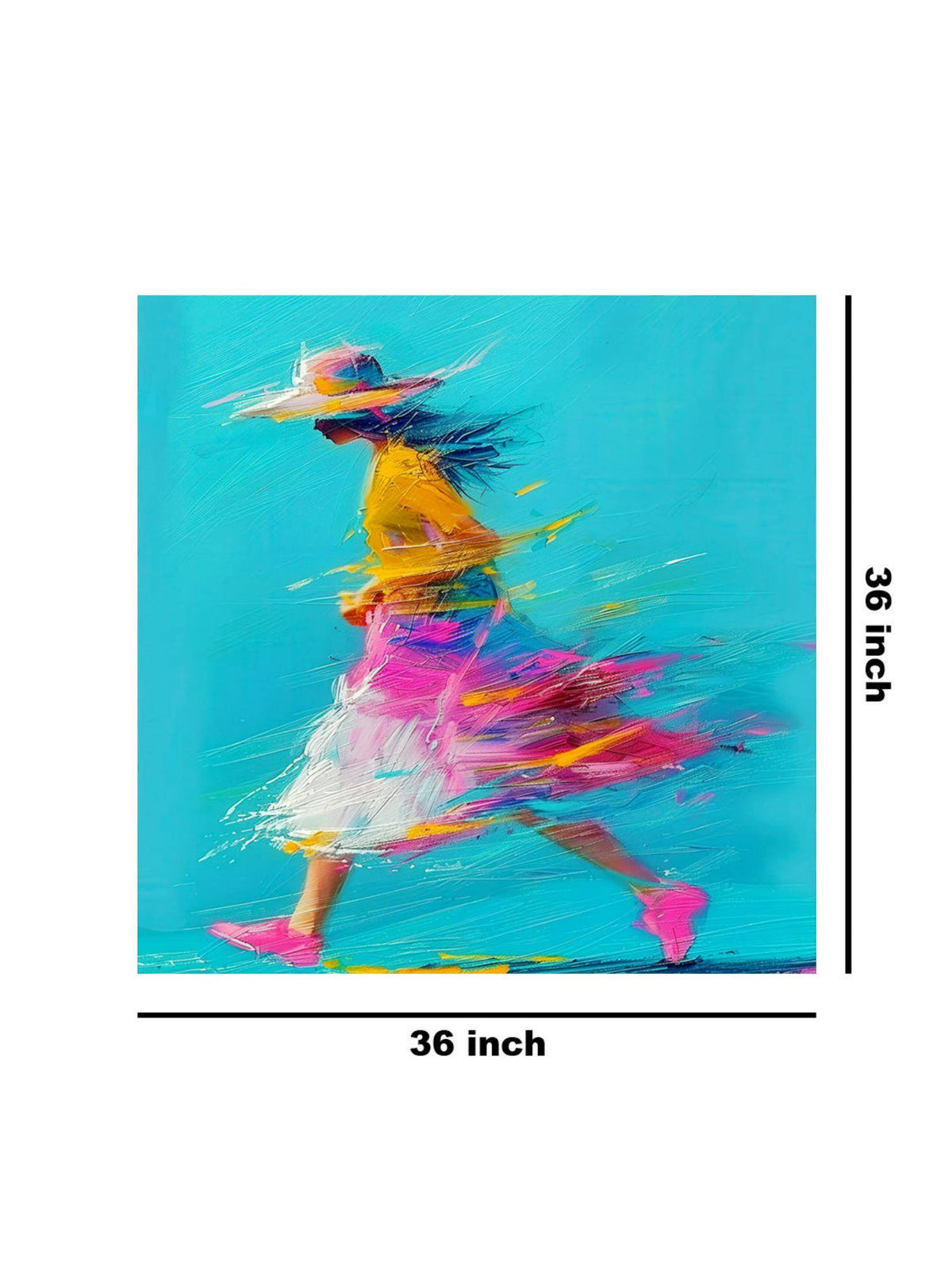 999Store Dynamic Motion Canvas-Wrapped Painting