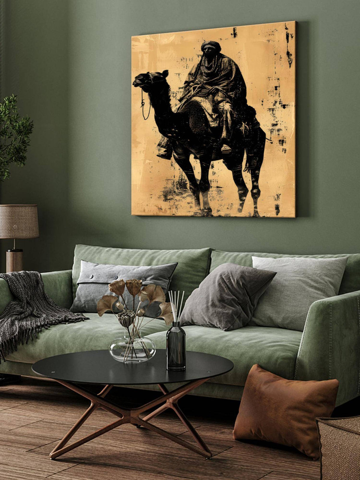 999Store Desert Nomad Canvas-Wrapped Painting