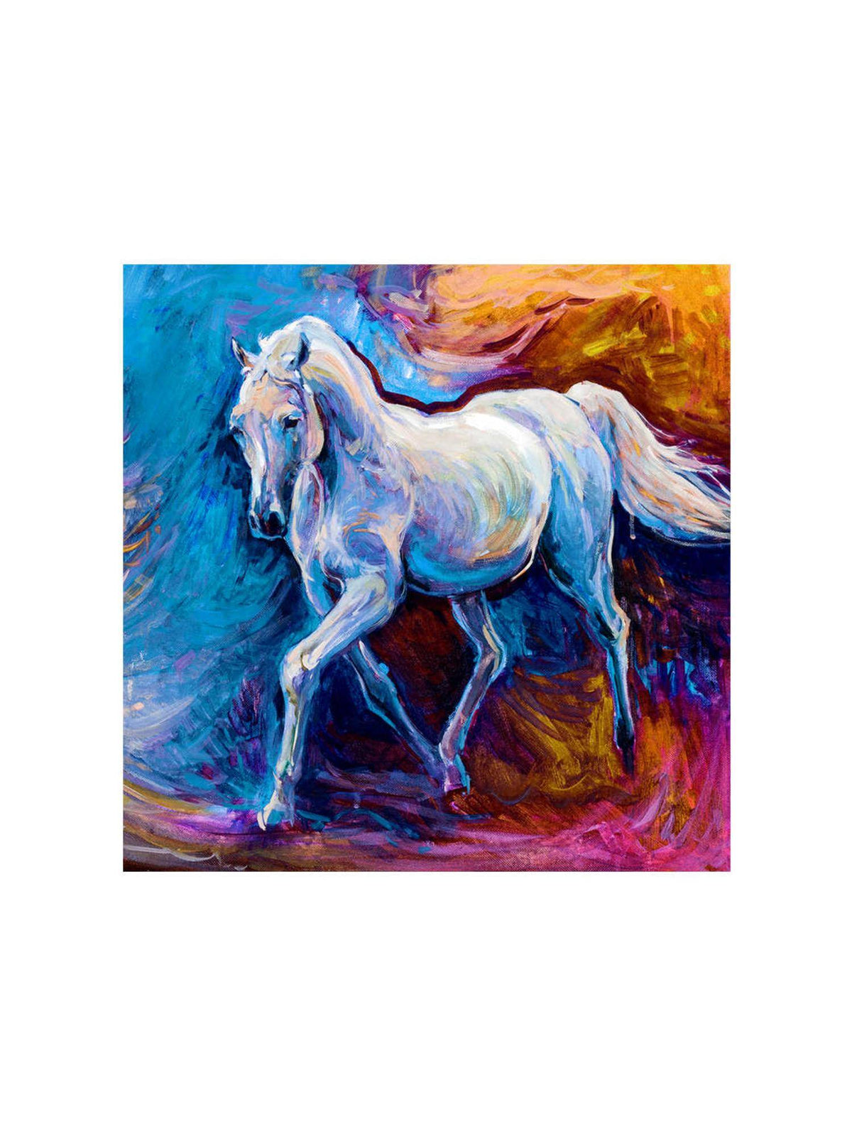 999Store Galloping Horse Canvas-Wrapped Painting