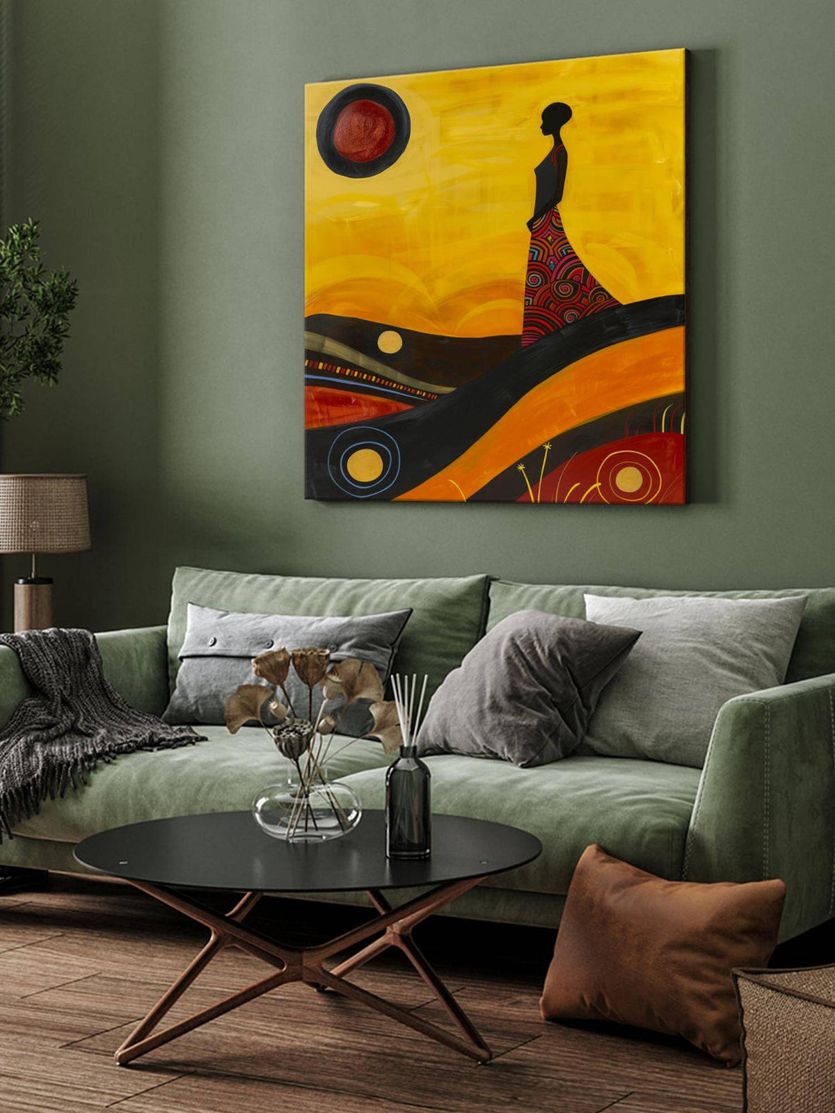 999Store Dynamic Horse In Motion Canvas-Wrapped Painting