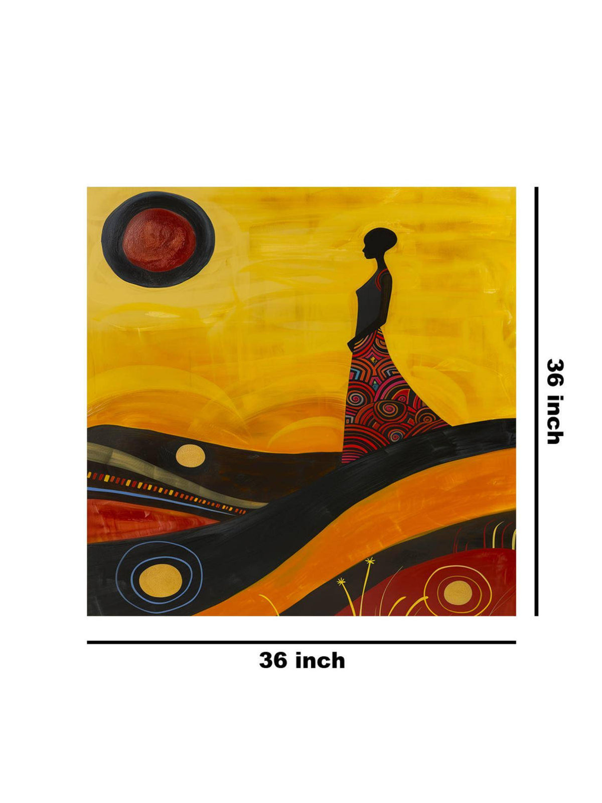 999Store Dynamic Horse In Motion Canvas-Wrapped Painting
