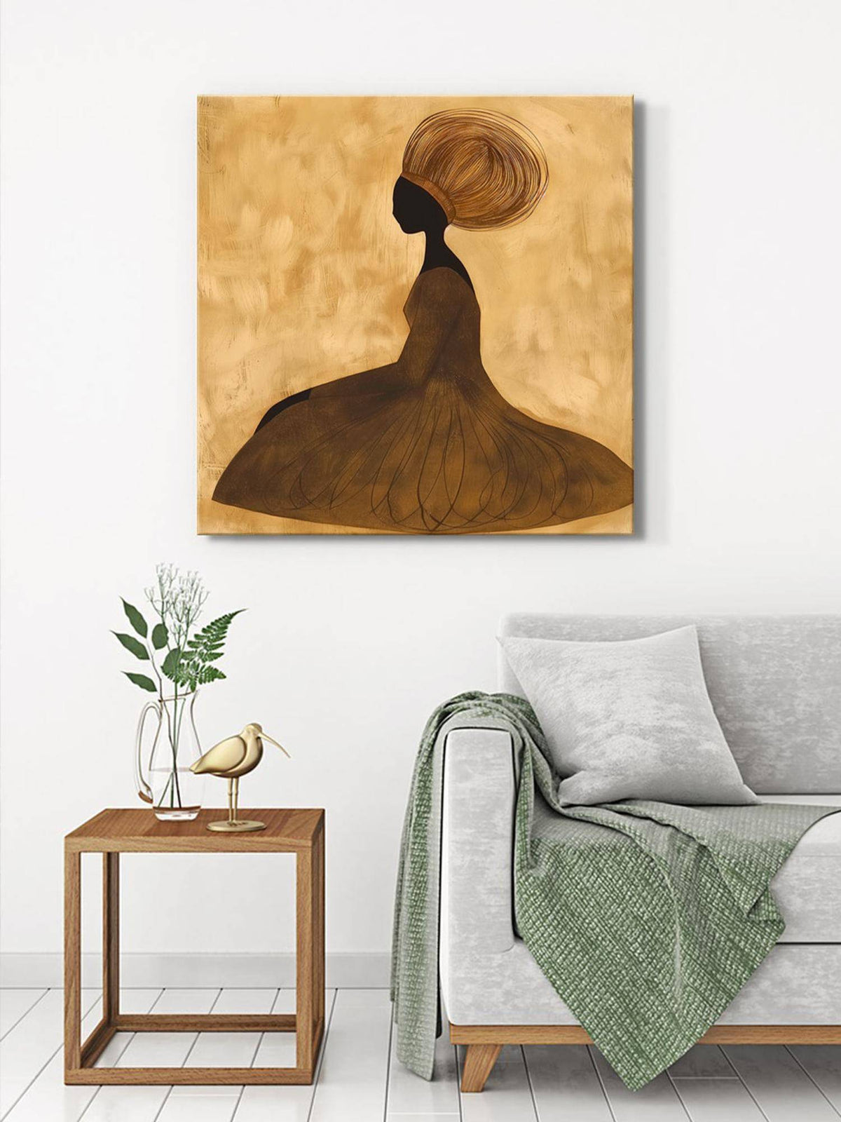 999Store Jazz Musician With Saxophone Canvas-Wrapped Painting