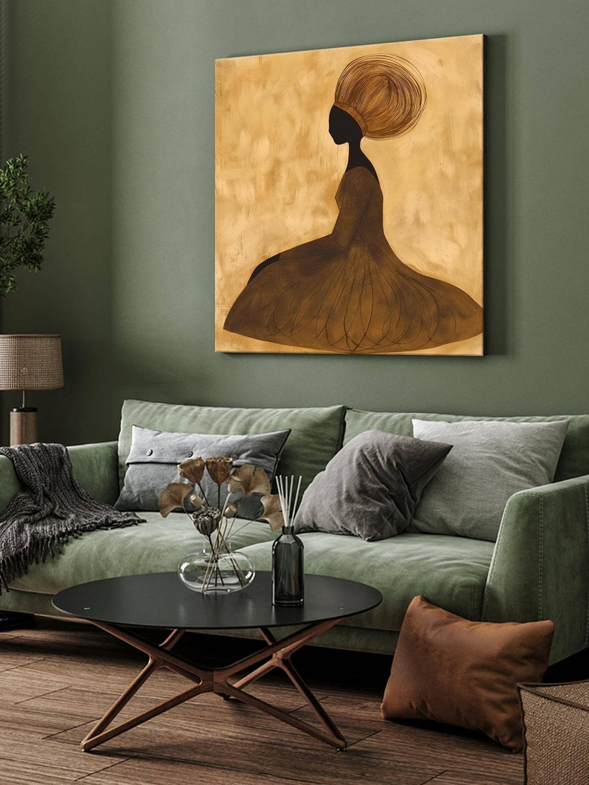 999Store Jazz Musician With Saxophone Canvas-Wrapped Painting