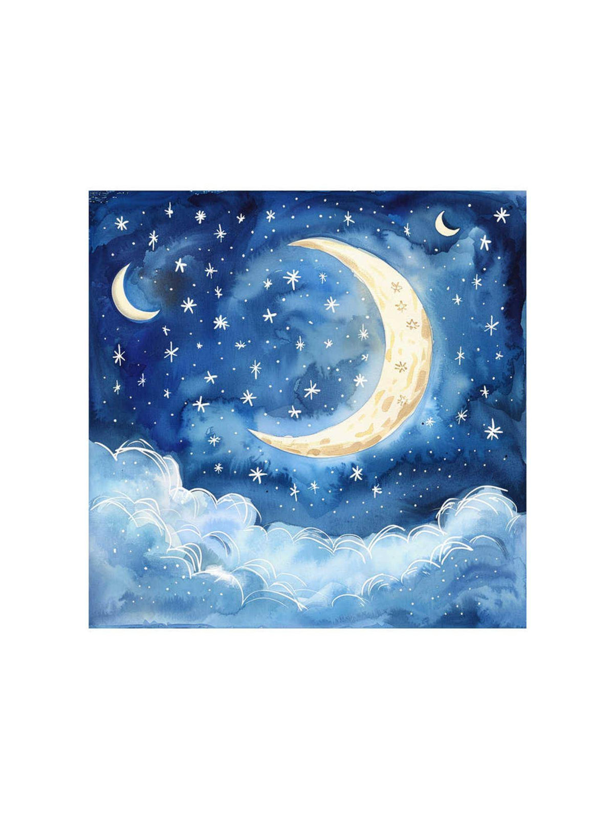 999Store Dreamy Night Sky Canvas-Wrapped Painting