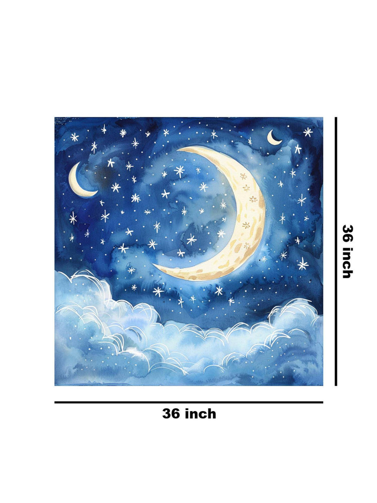 999Store Dreamy Night Sky Canvas-Wrapped Painting