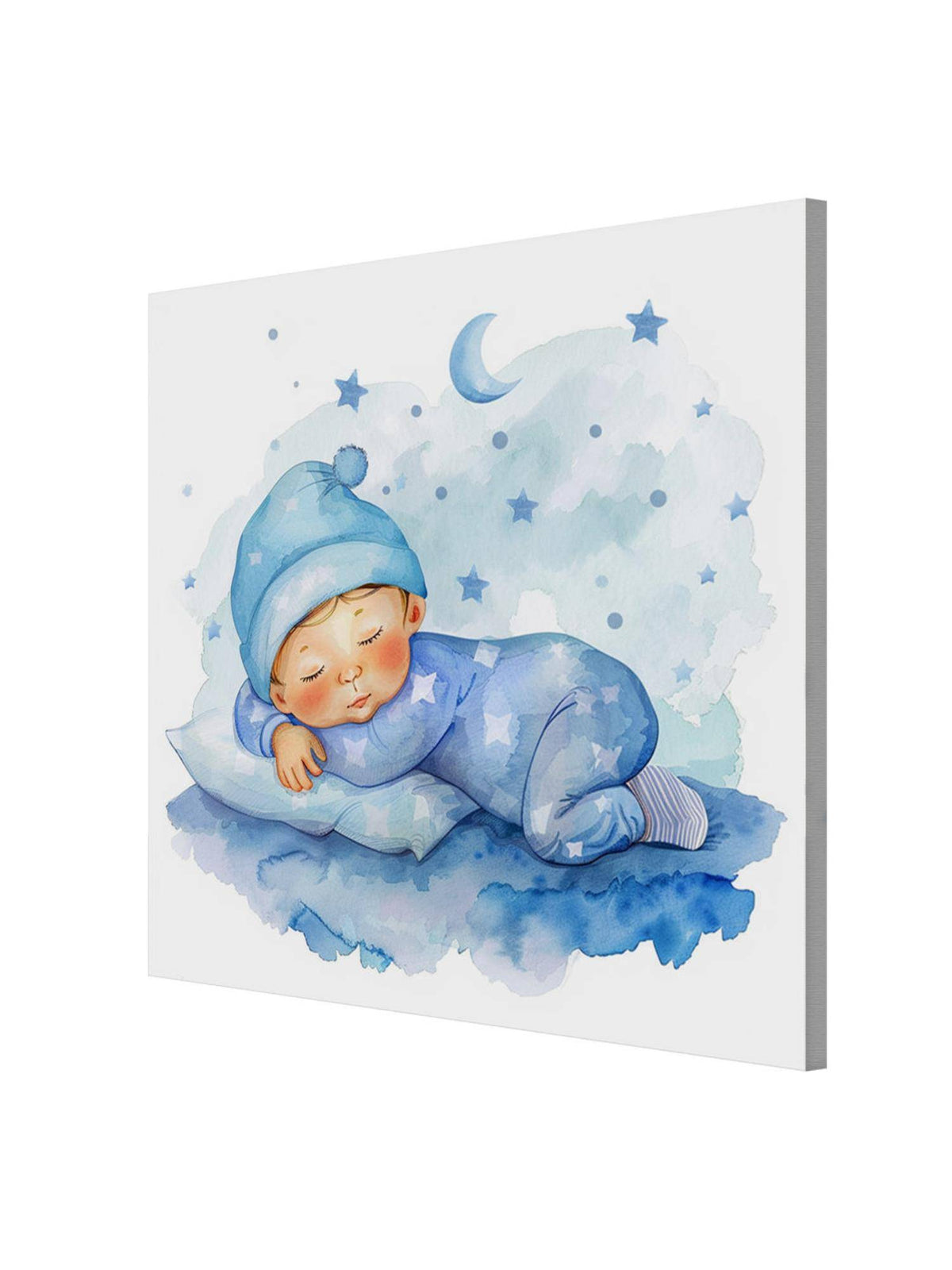 999Store Canvas-Wrapped Adorable Baby Sleeping Painting