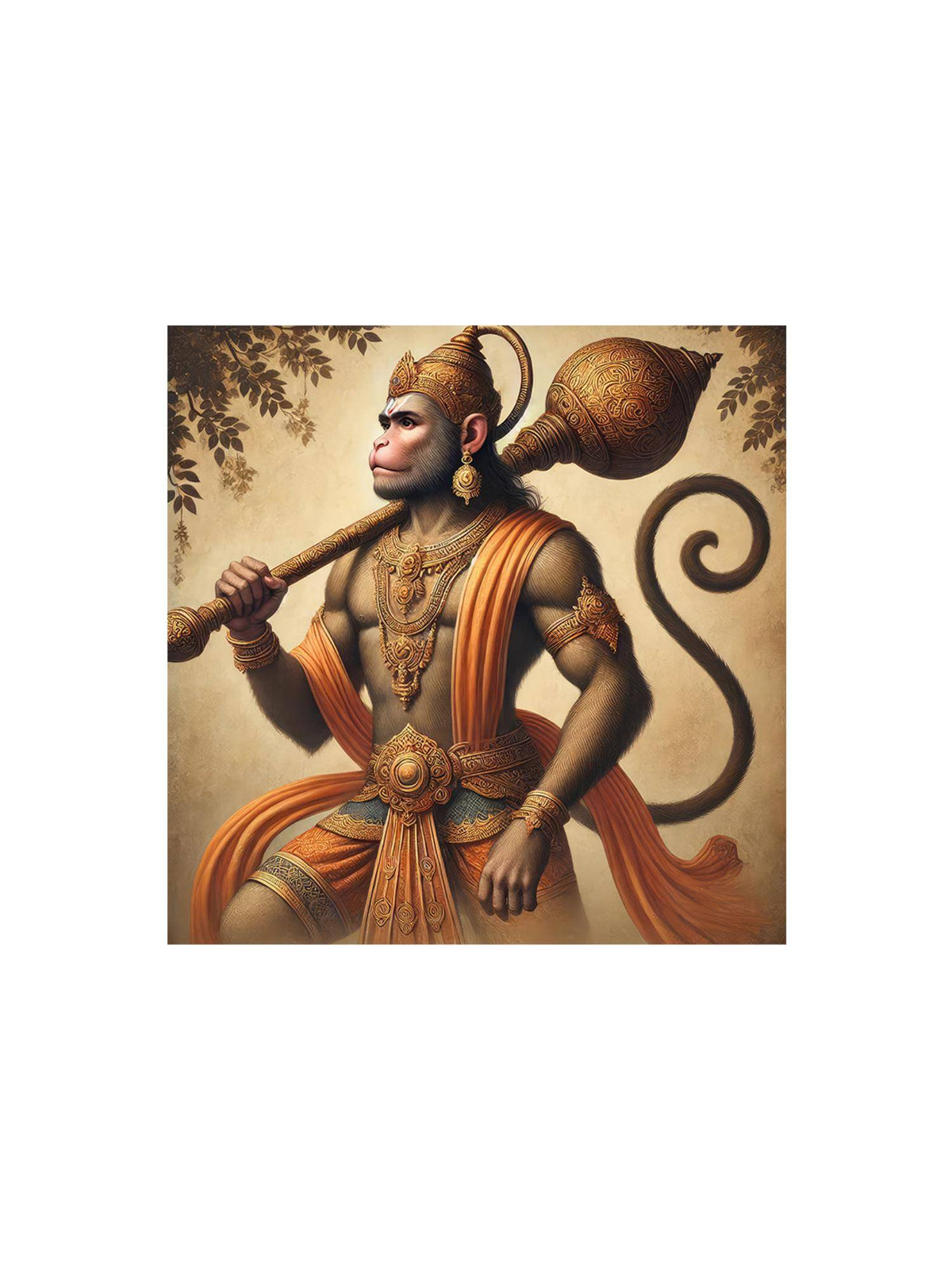 999Store Canvas Wrapped Painting Of Lord Shiva - Peaceful Decor