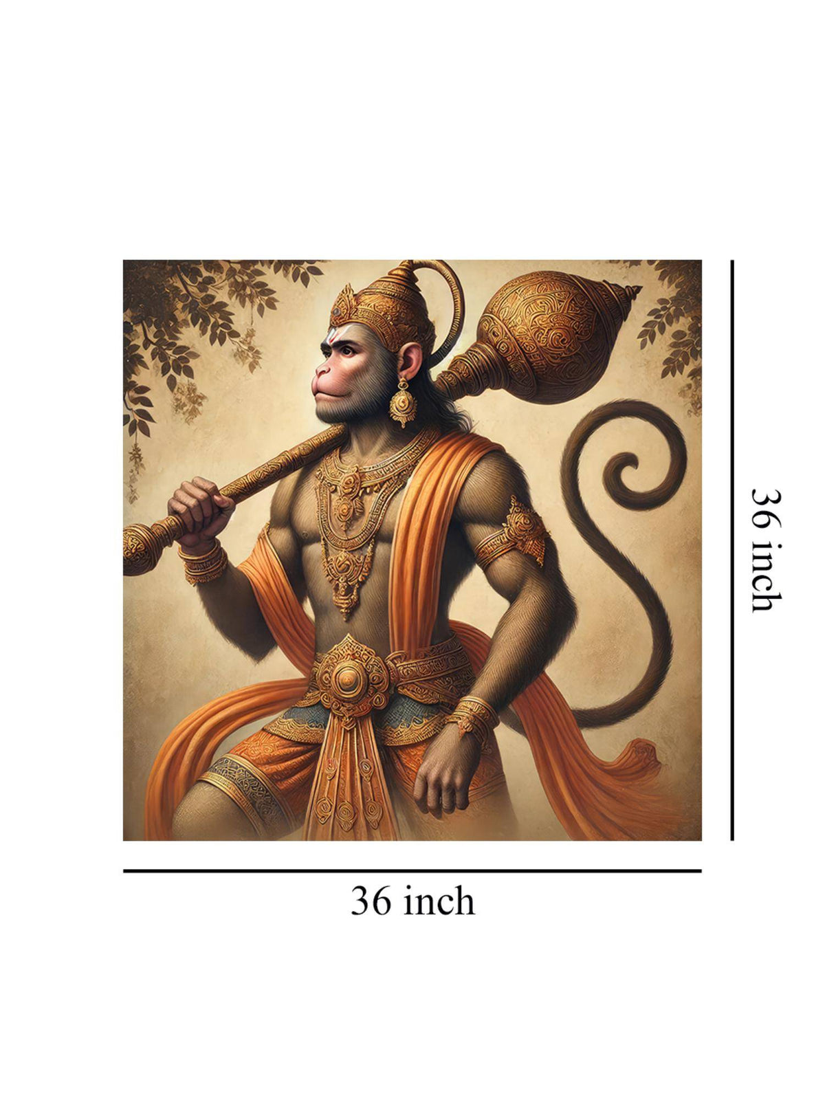 999Store Canvas Wrapped Painting Of Lord Shiva - Peaceful Decor