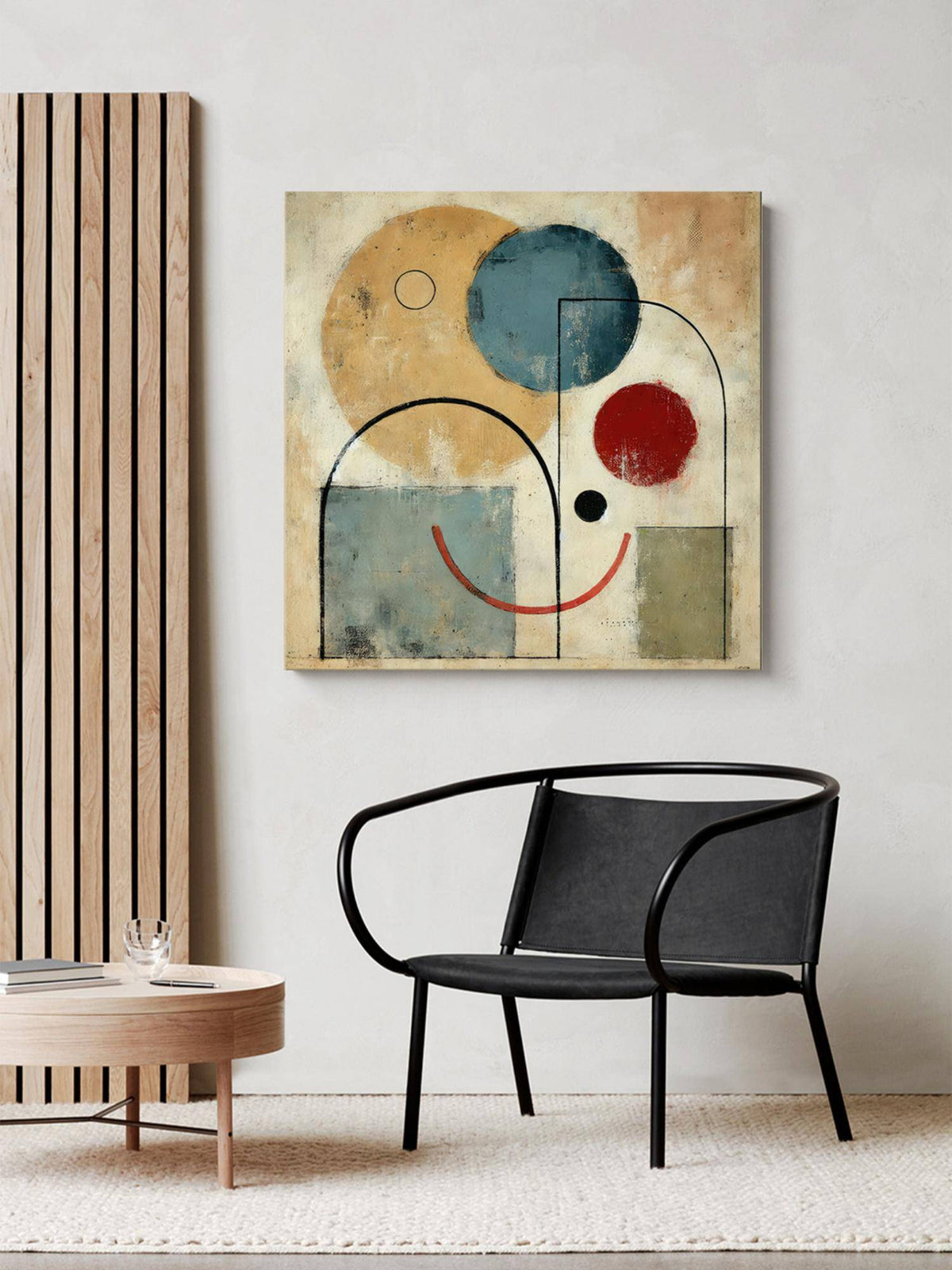 999Store Minimalist Shapes Abstract Canvas-Wrapped Painting - Modern Artistic Decor
