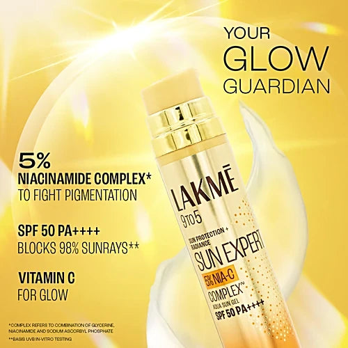 Lakme - Sun Protection + Radiance Sun Expert 5% NIA - C Complex Spf 50 PA++++ (56g)