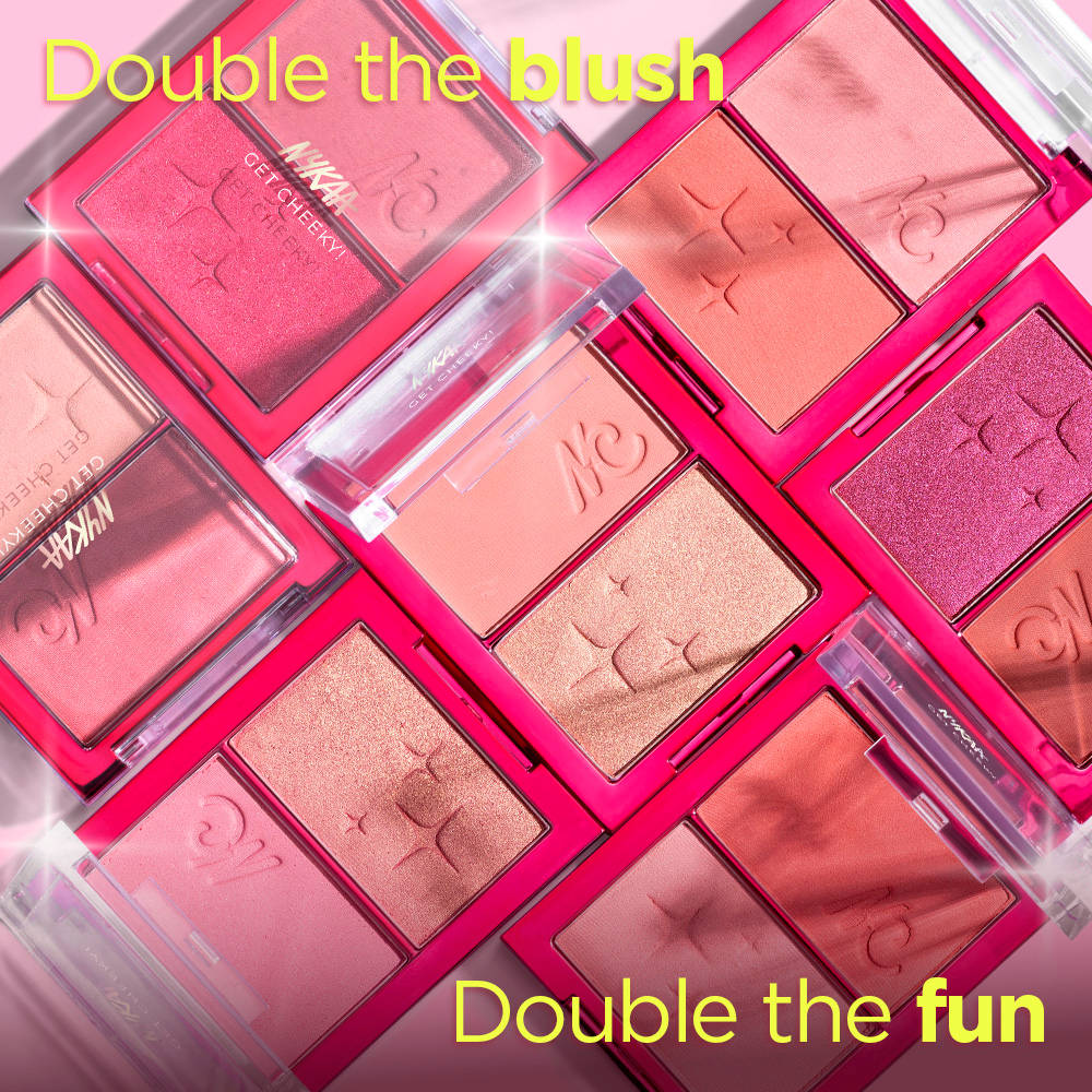 Nykaa Get Cheeky Blush Duo Palette With Hyaluronic Acid