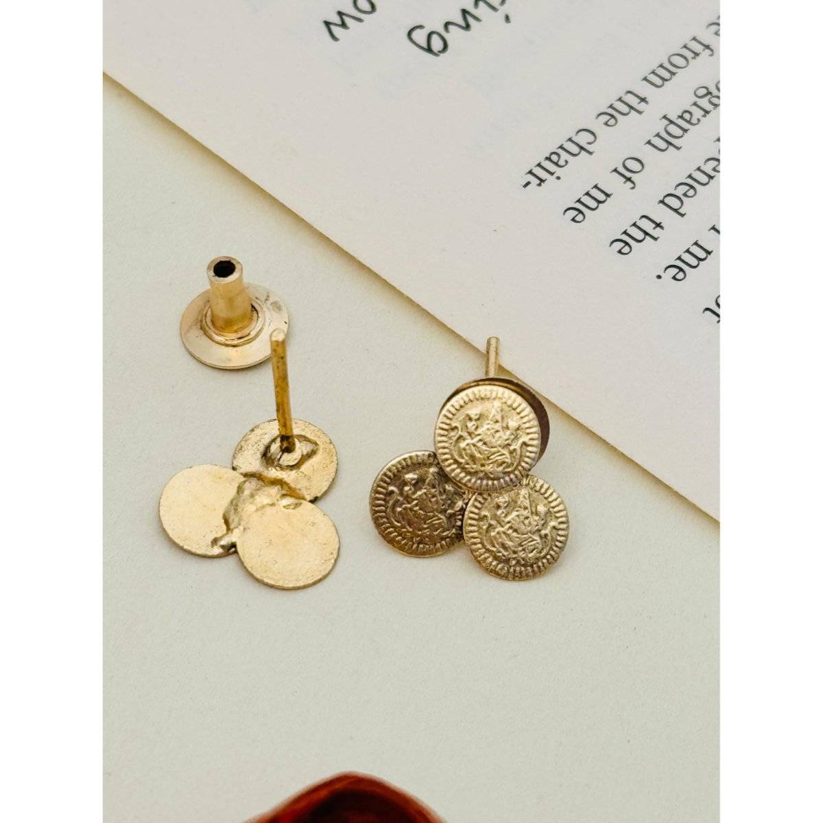 Abdesigns Multi-Color Enchanting Gold Plated Temple Necklace Set