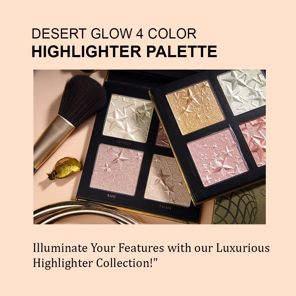 Daily Life Forever52 Desert Glow 4 Color Highlighter Palette - DGH002 (5.3 g)