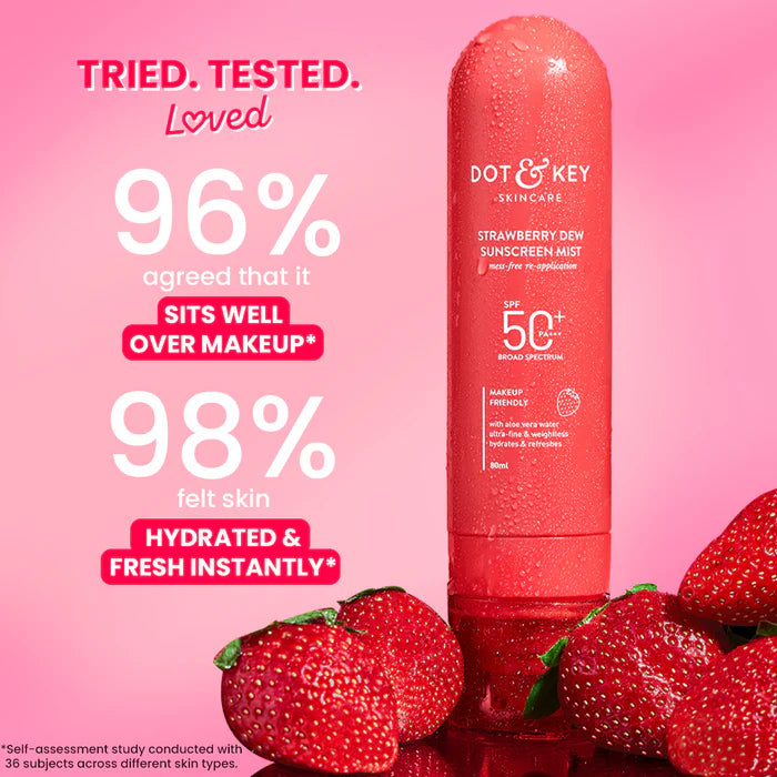 Dot & Key - Strawberry Dew Sunscreen Mist SPF 50 PA++++ (80ML)