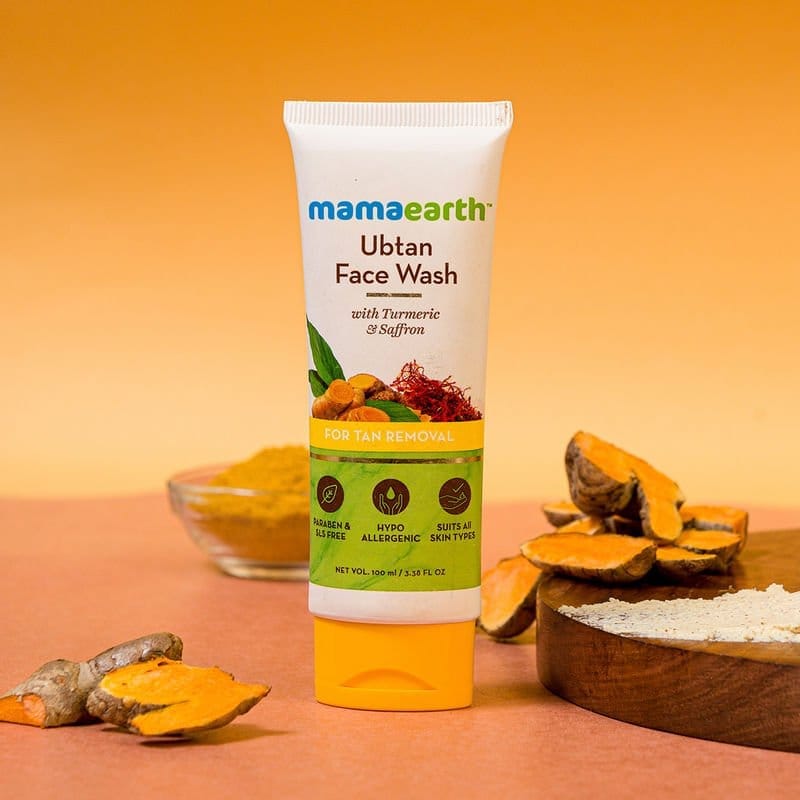 Mamaearth Ubtan Face Wash Turmeric & Saffron (100mL)