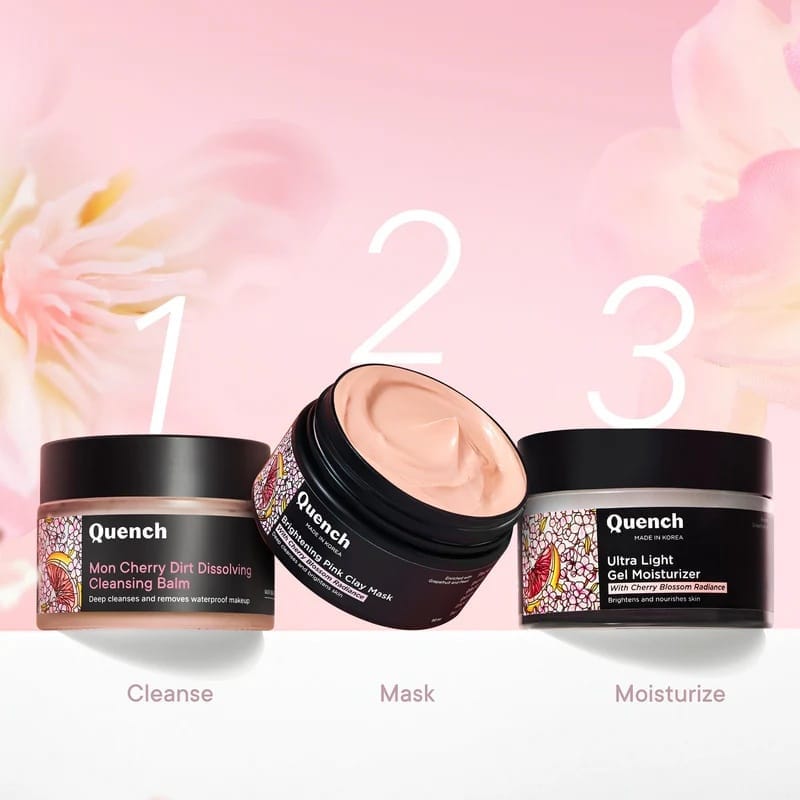 Quench - Brightening Pink Clay Mask With Cherry Blossom Radiance (50ML)