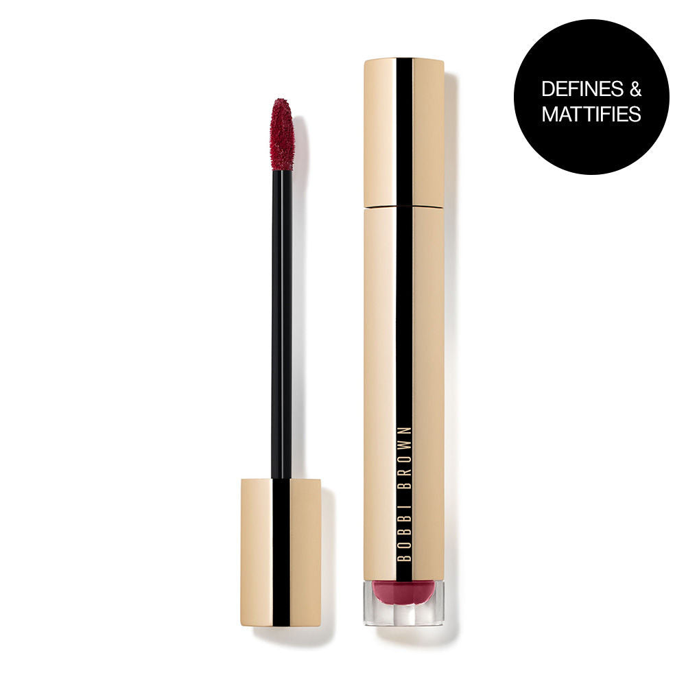 Bobbi Brown Luxe Matte Red Liquid Lipstick - Plum And Done (6ml)