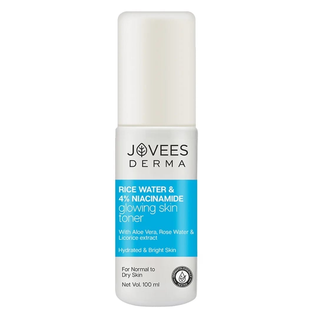Jovees - Derma Rice Water & 4% Niacinamide Glowing Skin Toner (100ML)