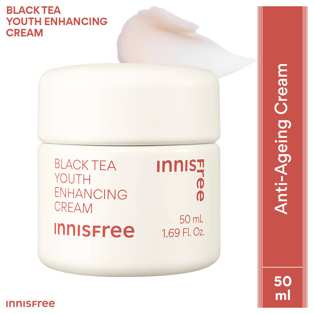 Innisfree Black Tea Youth Enhancing Cream For Anti-Aging & Improving Textured Skin