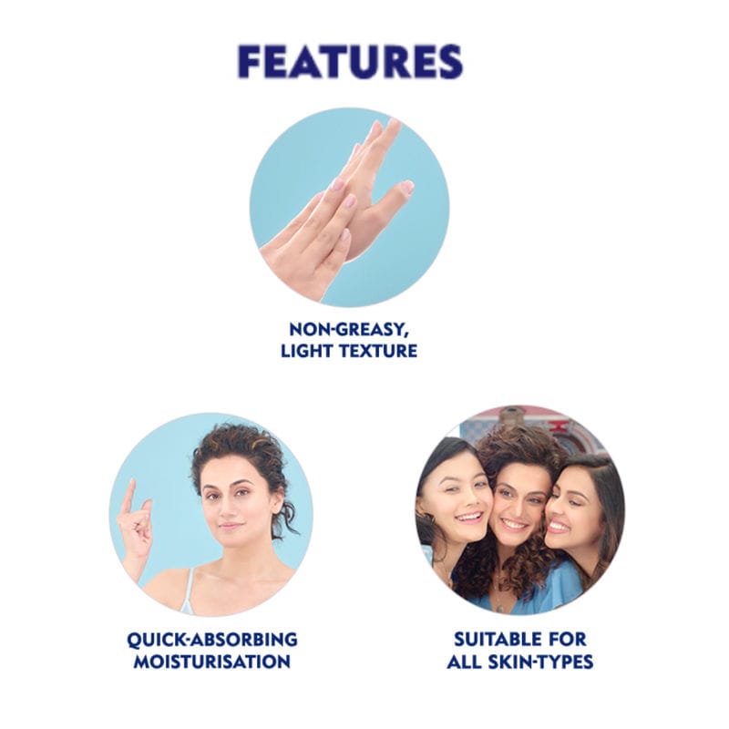 NIVEA (300ml) Soft Light Moisturizer for Face, Hand & Body, Non-Sticky Cream with Vitamin E & Jojoba Oil