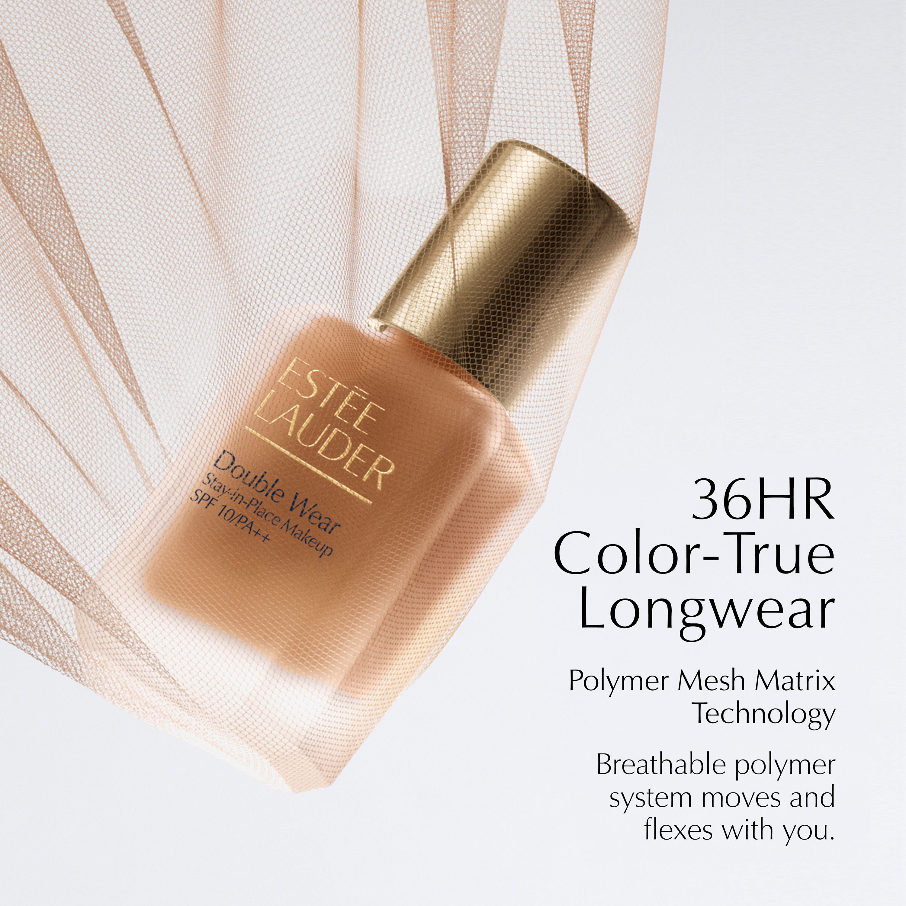 Estee Lauder Double Wear Travel Size Stay-In-Place Longwear Matte Foundation SPF 10-1W2 Sand (15ml)