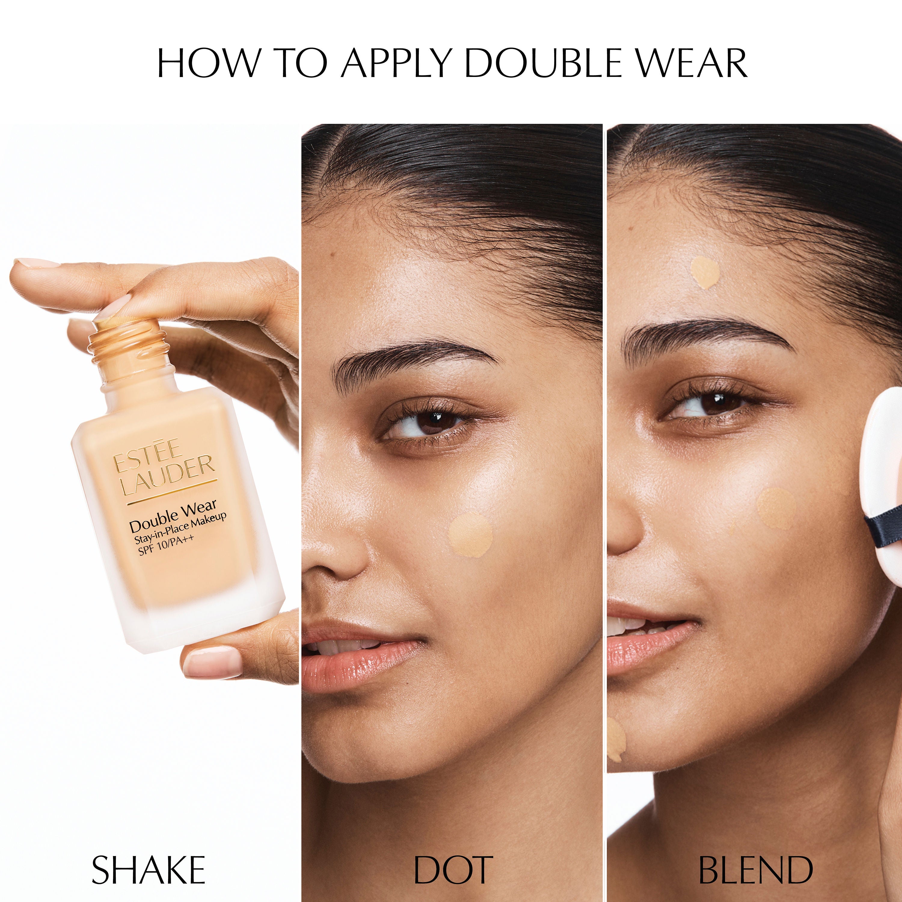 Estee Lauder Double Wear Travel Size Stay-In-Place Longwear Matte Foundation SPF 10-1W2 Sand (15ml)