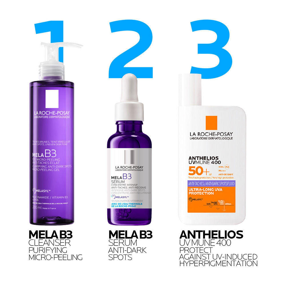 La Roche-Posay Mela B3 Anti-Dark Spot Face Wash, Cleanser with Melasyl & Niacinamide for pigmented skin (200ml)