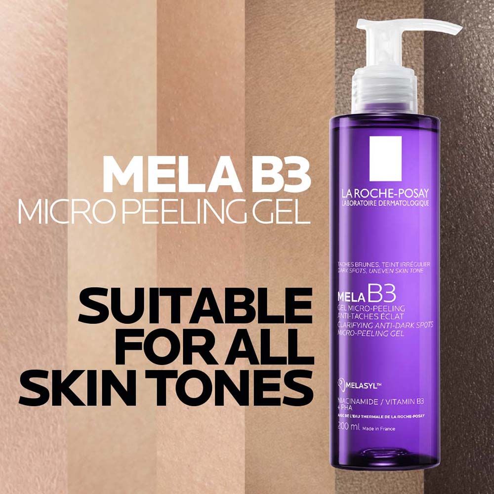 La Roche-Posay Mela B3 Anti-Dark Spot Face Wash, Cleanser with Melasyl & Niacinamide for pigmented skin (200ml)