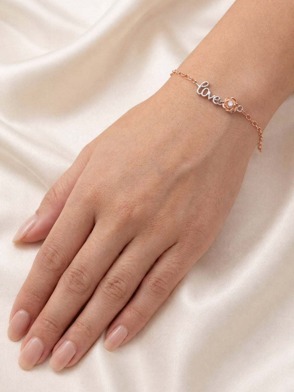 925 SILLER White Stones Silver Jewellery Bracelet