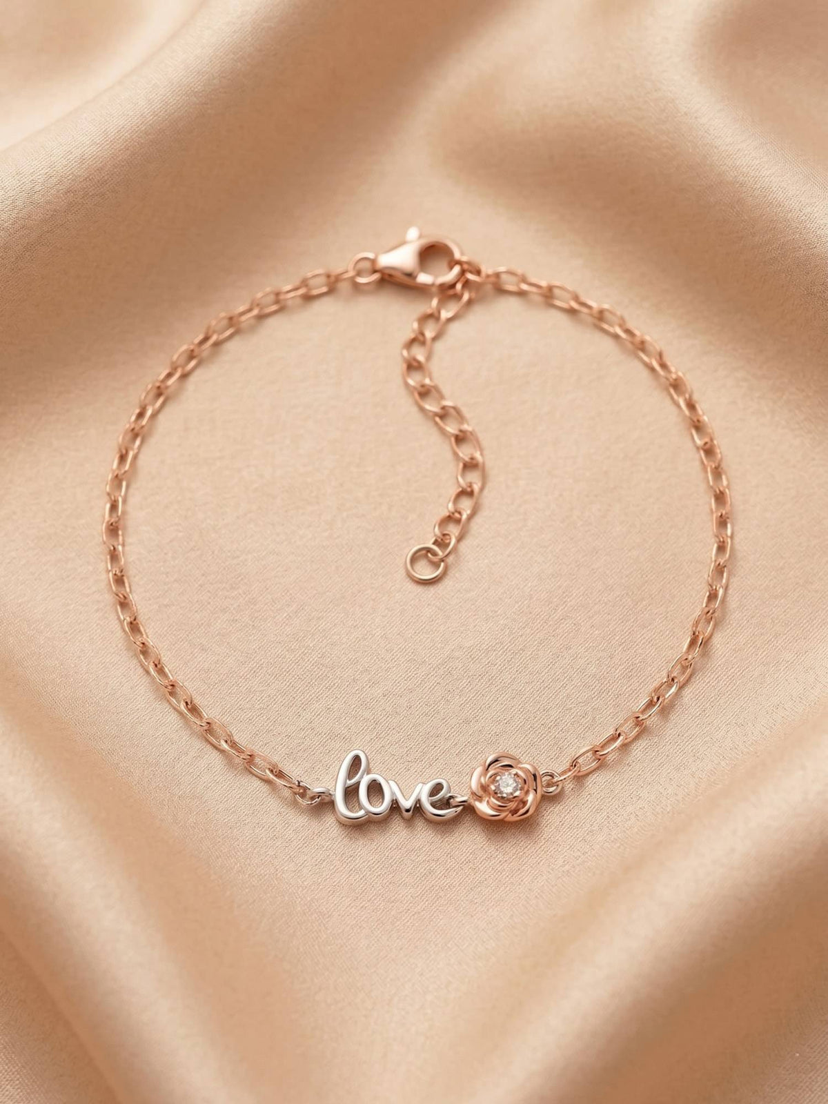 925 SILLER White Stones Silver Jewellery Bracelet