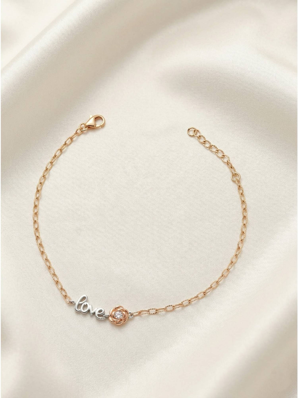 925 SILLER White Stones Silver Jewellery Bracelet