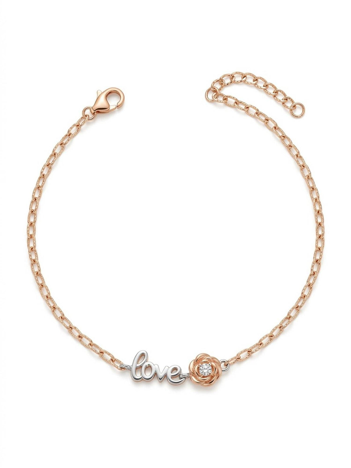 925 SILLER White Stones Silver Jewellery Bracelet