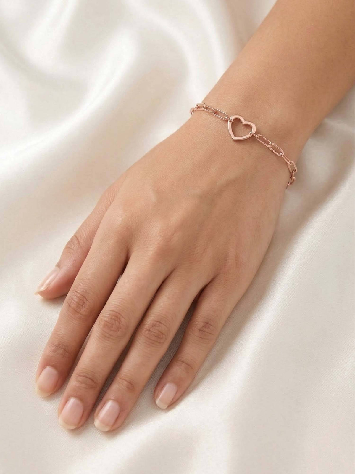 925 SILLER Rose Gold Silver Jewellery Bracelet