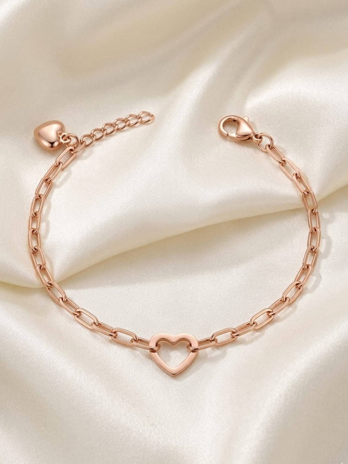 925 SILLER Rose Gold Silver Jewellery Bracelet