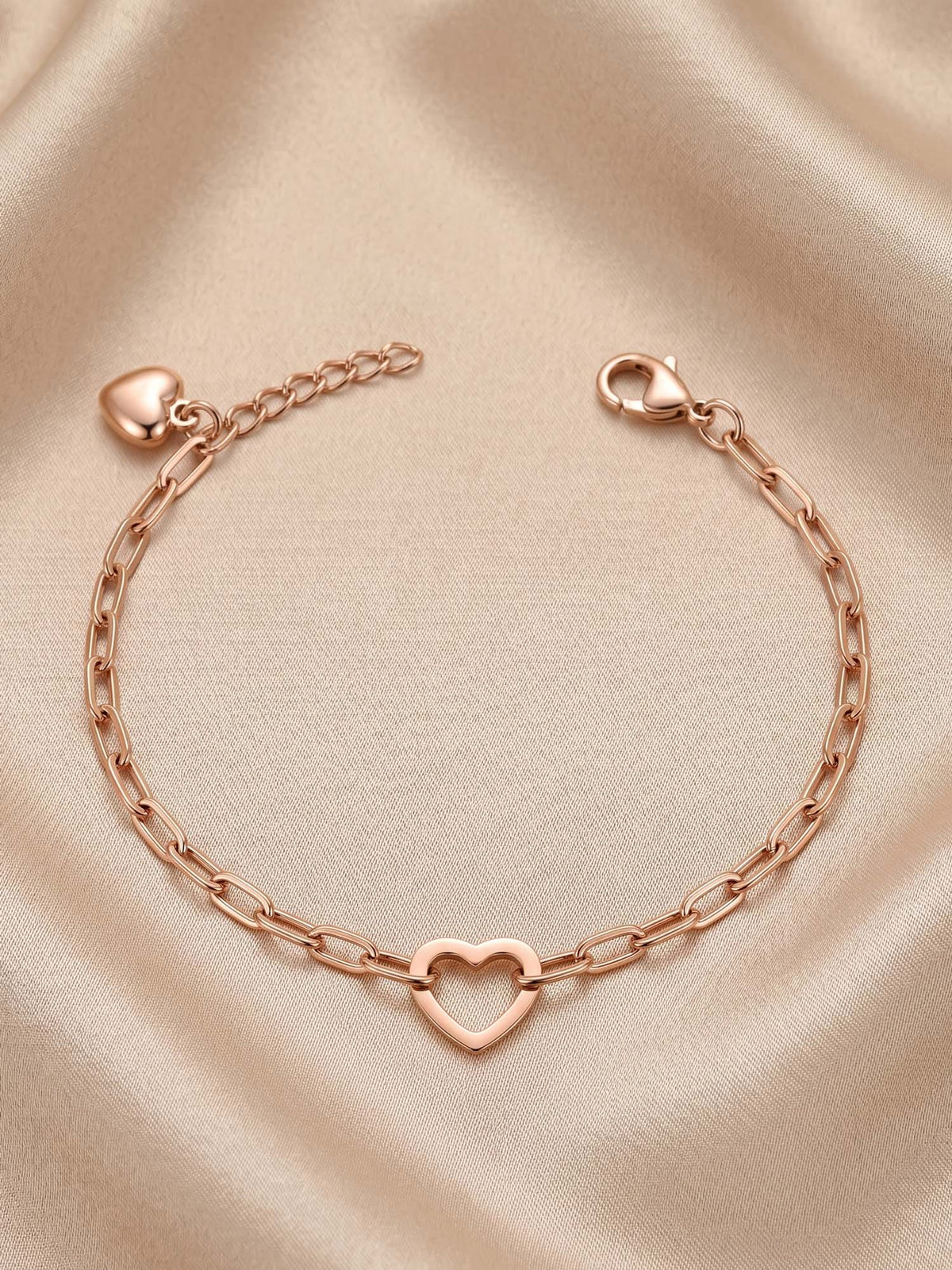 925 SILLER Rose Gold Silver Jewellery Bracelet