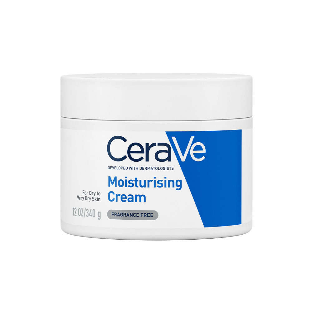 CeraVe Moisturizer For Dry Skin, Barrier Repair Cream with Ceramides, Dermatologist recommended (340 g)