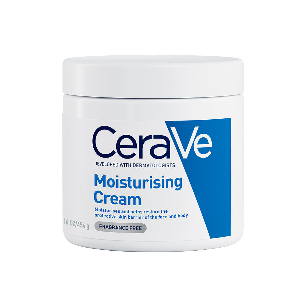 CeraVe Moisturizer For Dry Skin, Barrier Repair Cream with Ceramides, Dermatologist recommended (454 g)