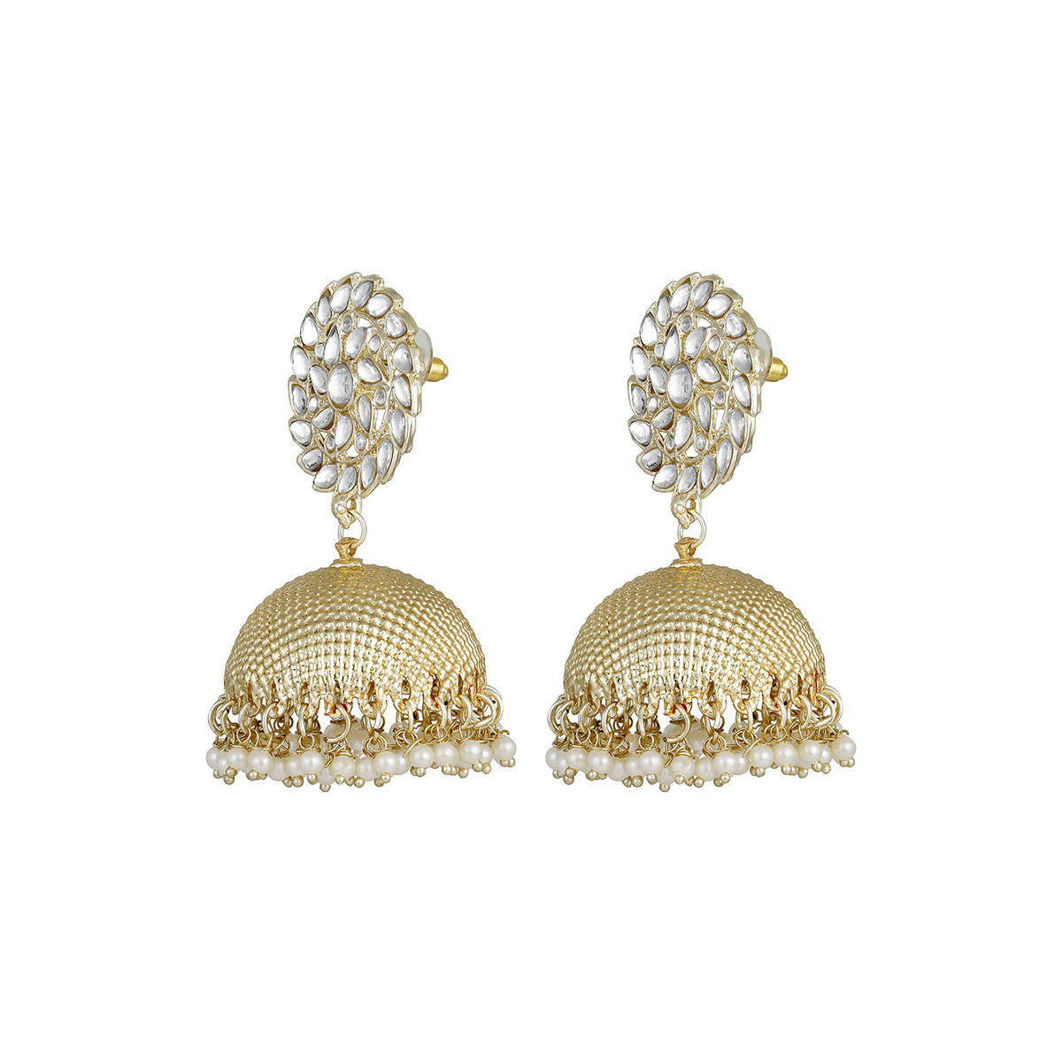 Aatmana Gold Plated Dome Shaped Jhumkhas