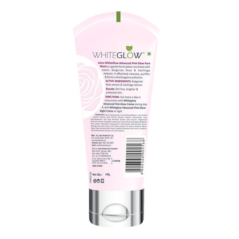 Lotus Herbals - Whiteglow Advanced Pink Glow Face Wash (100g)