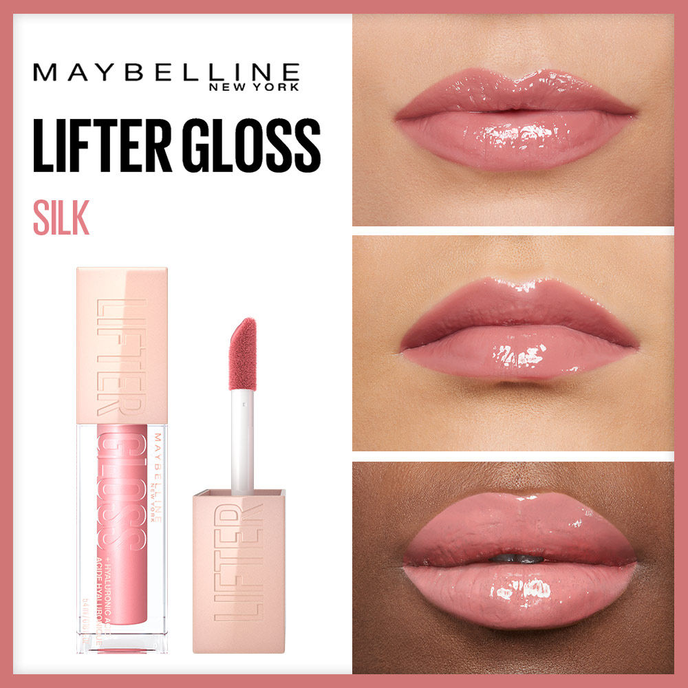 Maybelline New York Lifter Gloss - Silk, Tinted Lip Gloss With Hyaluronic Acid & Long-lasting