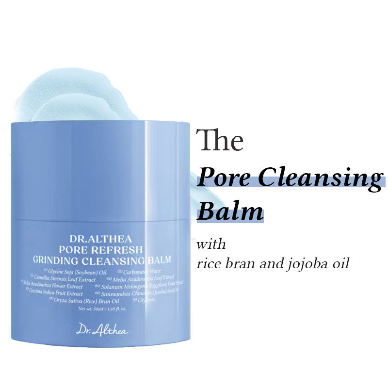 Dr.Althea Pore Refresh Grinding Cleansing Balm: Oil-to-Foam Pore Cleanser for Blackheads (50ml)