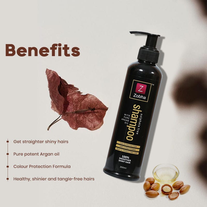 Zobha - Pure Argan Oil Sulphate Free Shampoo (250ml)