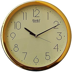 Ajanta 957 Ivory Plastic Wall Clock 26 cm