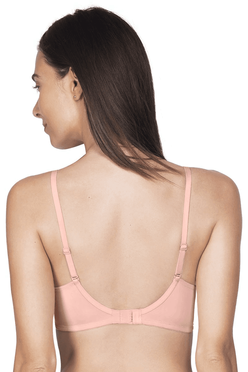 AMANTE - Smooth Charm Padded Non - Wired T-Shirt Bra (BRA10606 - Color - Impatiens Pink) - 01N - BEAUTY BRATS