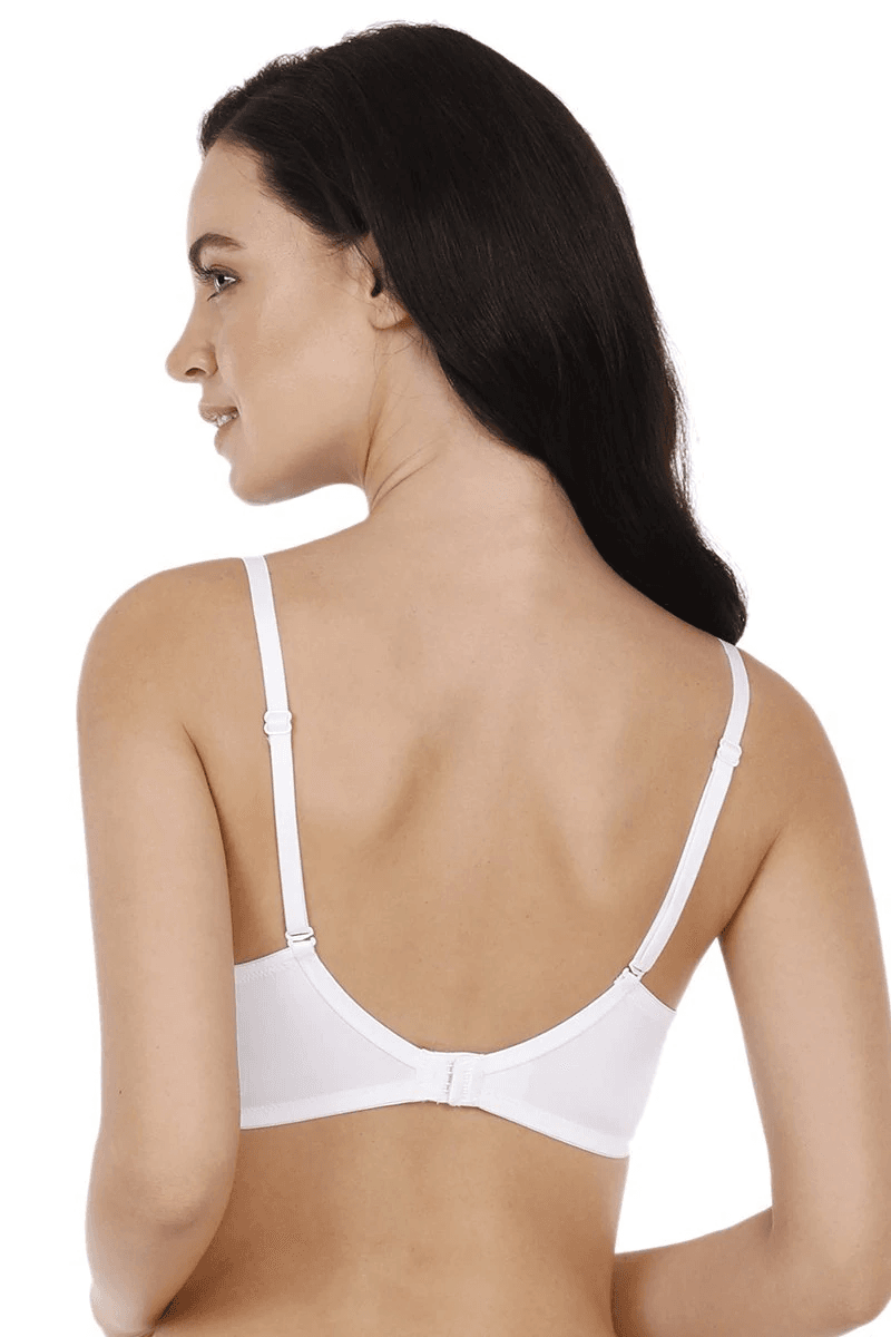 AMANTE - Smooth Charm Padded Non - Wired T-Shirt Bra (BRA10606 - Color - White) - 01N - BEAUTY BRATS