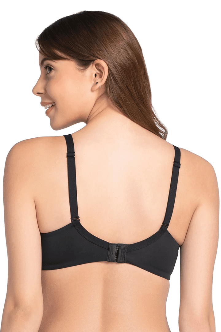 AMANTE - Smooth Moves Padded Wired T-Shirt Bra (BRA81601 - Color - Black - 01N) - BEAUTY BRATS