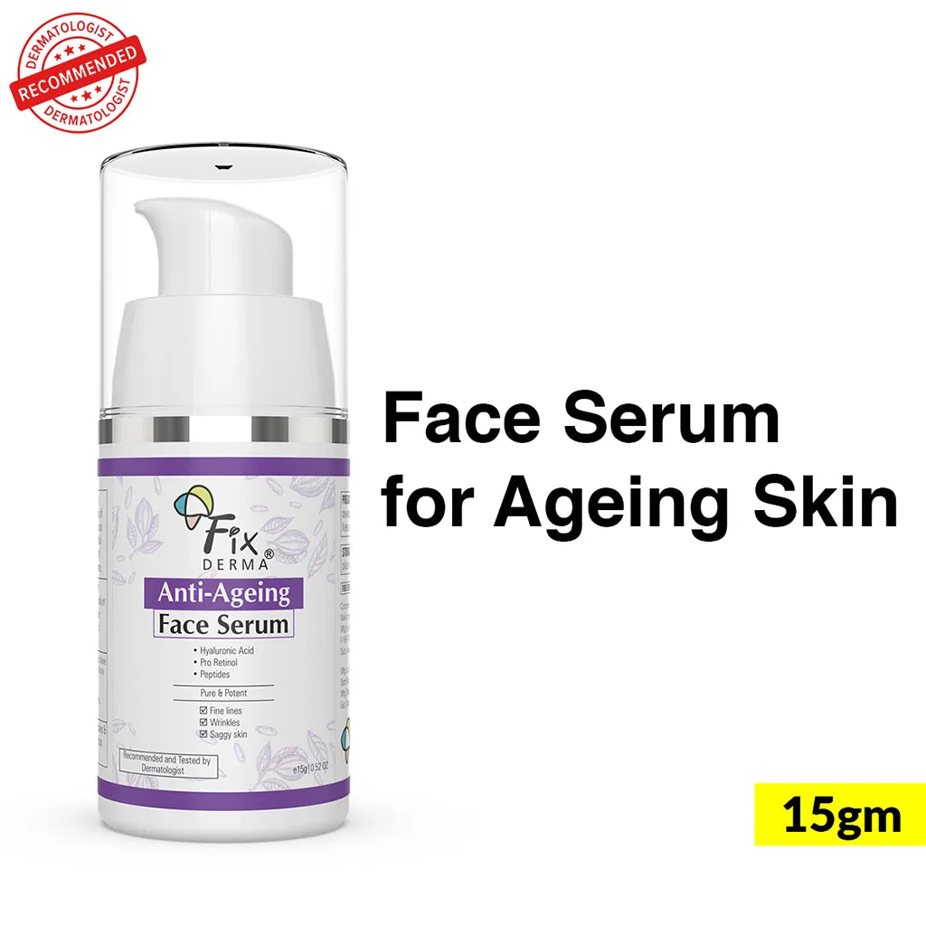 Fix Derma - Hyaluronic Acid Serum & Pro Retinol - Anti Ageing Face Serum (15g)