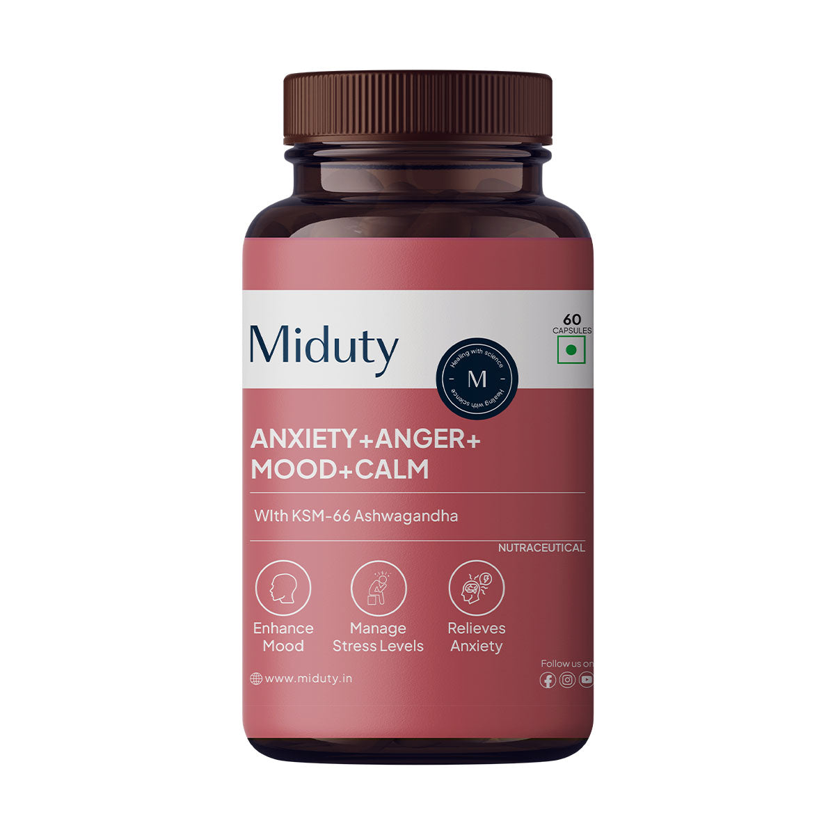 Miduty Anxiety + Anger + Mood + Calm