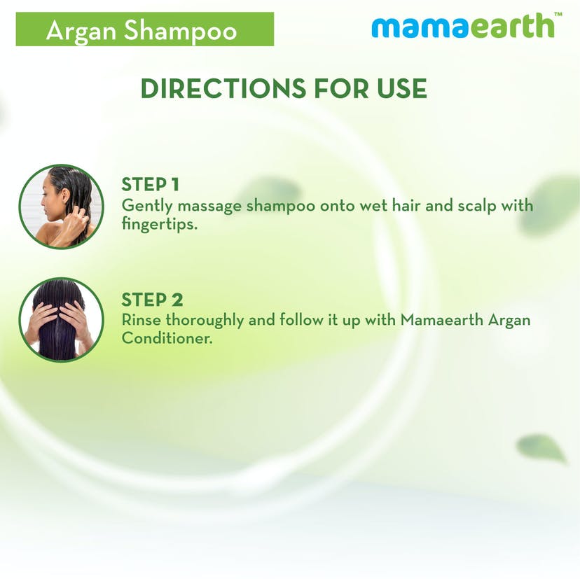 Mamaearth Argan Shampoo with Argan & Apple Cider Vinegar for Frizz-free & Stronger Hair (250mL)