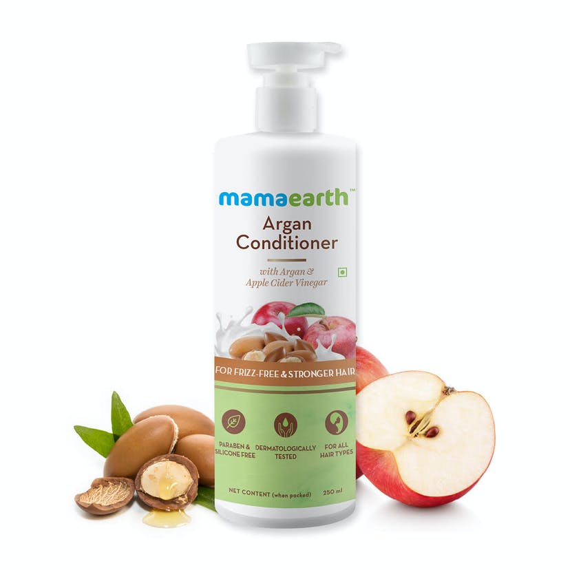Mamaearth Argan Conditioner with Argan & Apple Cider Vinegar for Frizz-Free and Stronger Hair (250mL)